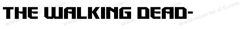 the walking dead字体转换
